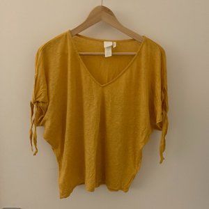 Yellow Linen T-shirt